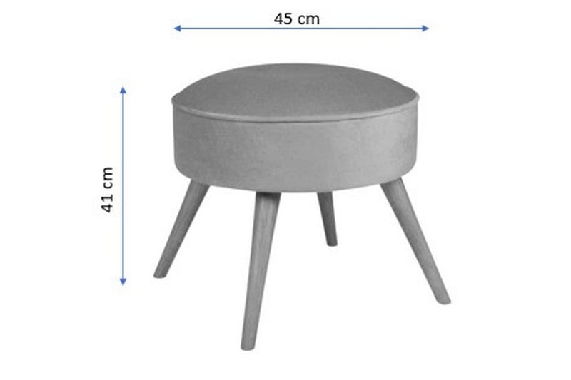 Stefanescu Fotpall - Orange - Möbler - Stolar & fåtöljer - Pall & puff - Fotpall