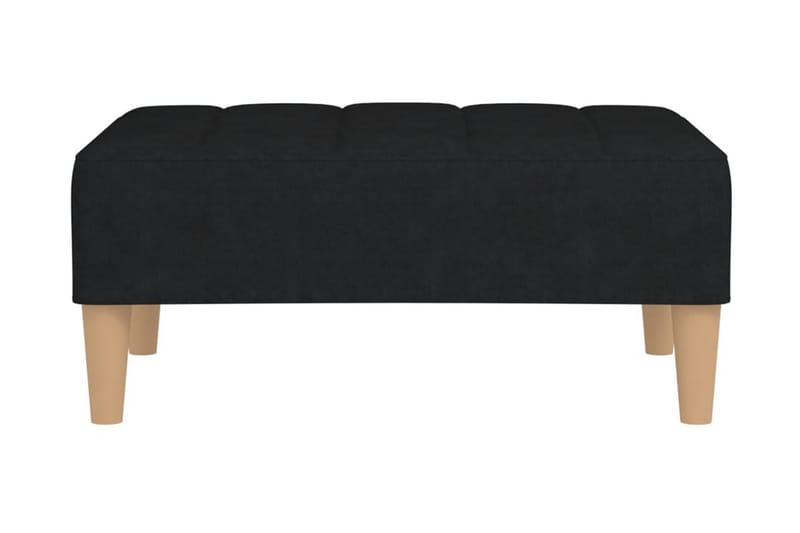 Fotpall svart 78x56x32 cm tyg - Svart - Möbler - Stolar & fåtöljer - Pall & puff - Fotpall