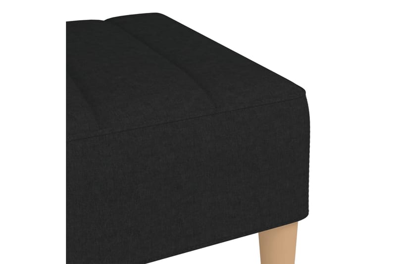 Fotpall svart 78x56x32 cm tyg - Svart - Möbler - Stolar & fåtöljer - Pall & puff - Fotpall