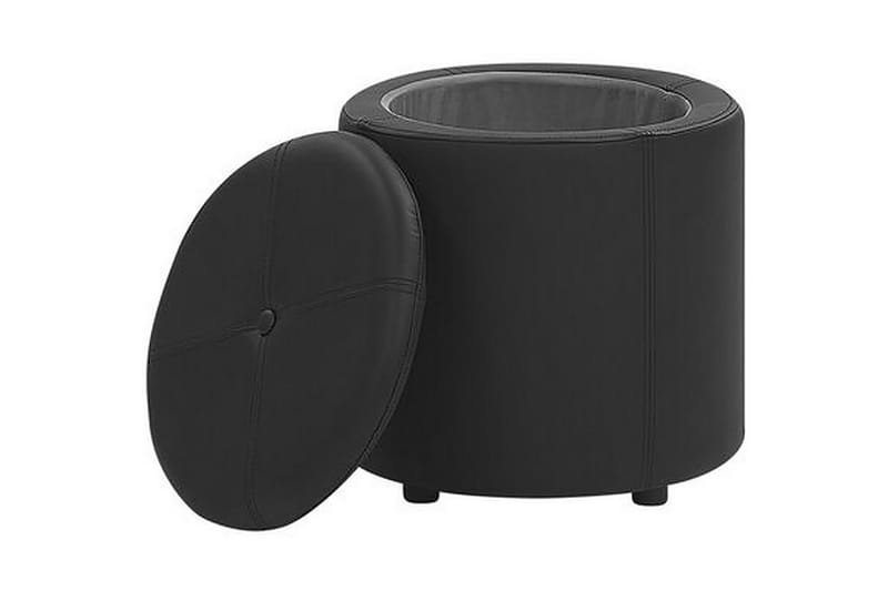 Syosset Fotpall med Förvaring - Svart - Möbler - Stolar & fåtöljer - Pall & puff - Fotpall