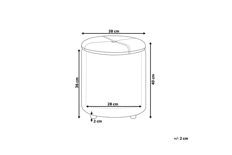 Syosset Fotpall med Förvaring - Vit - Möbler - Stolar & fåtöljer - Pall & puff - Fotpall