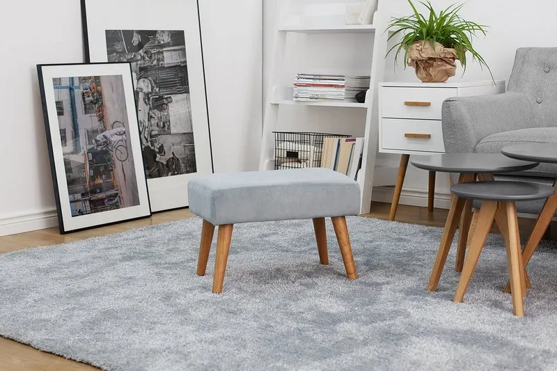 Takoma Fotpall 30|50 cm - Grå - Möbler - Stolar & fåtöljer - Pall & puff - Fotpall