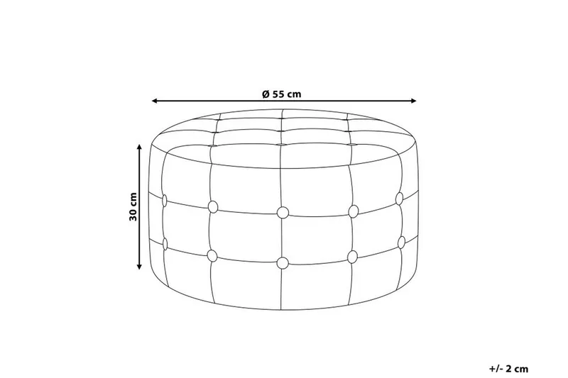 Tampa Fotpall 55|55 cm - Grå - Möbler - Stolar & fåtöljer - Pall & puff - Fotpall