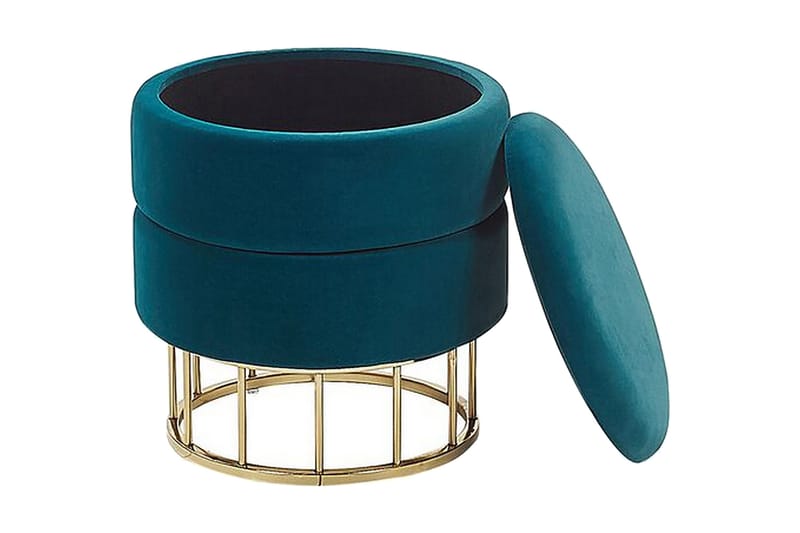 Tomakulla Fotpall med Förvaring - Blå - Möbler - Stolar & fåtöljer - Pall & puff - Fotpall - Fotpall med förvaring