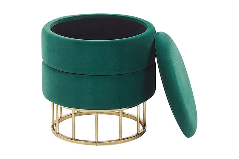 Tomakulla Fotpall med Förvaring - Grön - Möbler - Stolar & fåtöljer - Pall & puff - Fotpall - Fotpall med förvaring