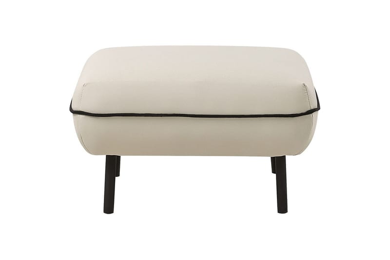 Fotpall Tonsberg Beige/svart - Beige/svart - Möbler - Stolar & fåtöljer - Pall & puff - Fotpall