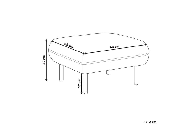 Fotpall Tonsberg Beige/svart - Beige/svart - Möbler - Stolar & fåtöljer - Pall & puff - Fotpall