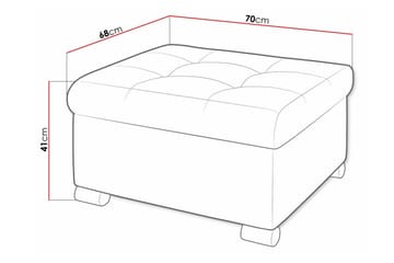 Trefor Fotpall 68 cm - Grön - Möbler - Stolar & fåtöljer - Pall & puff - Fotpall