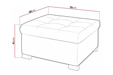 Trefor Fotpall 68 cm - Möbler - Stolar & fåtöljer - Pall & puff - Fotpall