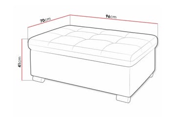 Trefor Fotpall 70 cm - Grön - Möbler - Stolar & fåtöljer - Pall & puff - Fotpall