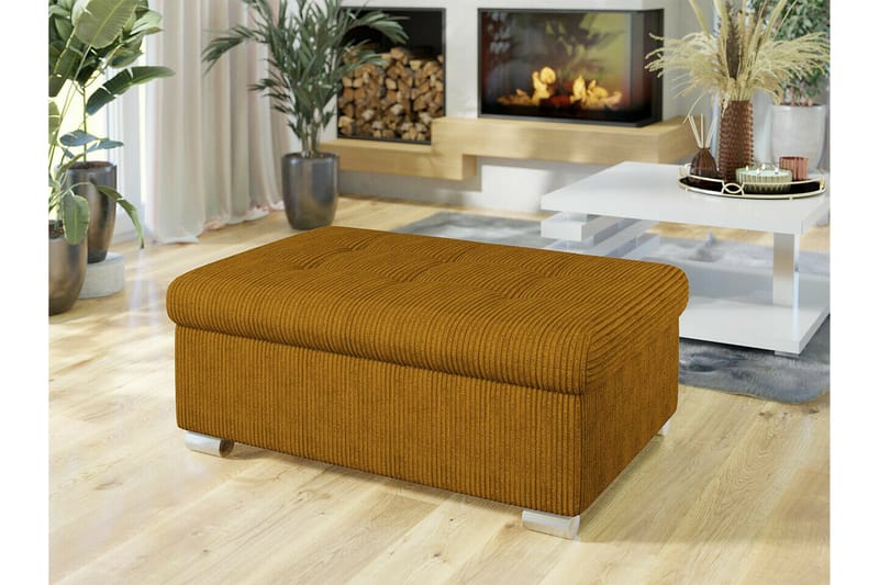Trefor Fotpall 70 cm - Gul - Möbler - Stolar & fåtöljer - Pall & puff - Fotpall