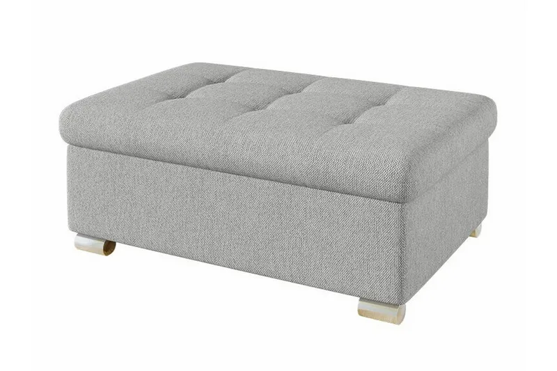 Trefor Fotpall 70 cm Ljusgrå, undefined