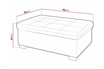 Trefor Fotpall 70 cm - Rosa - Möbler - Stolar & fåtöljer - Pall & puff - Fotpall