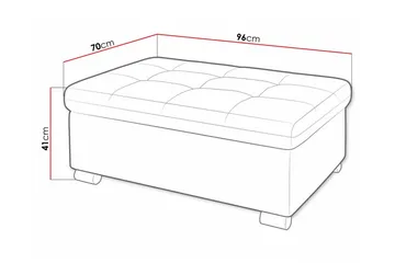 Trefor Fotpall 70 cm - Möbler - Stolar & fåtöljer - Pall & puff - Fotpall