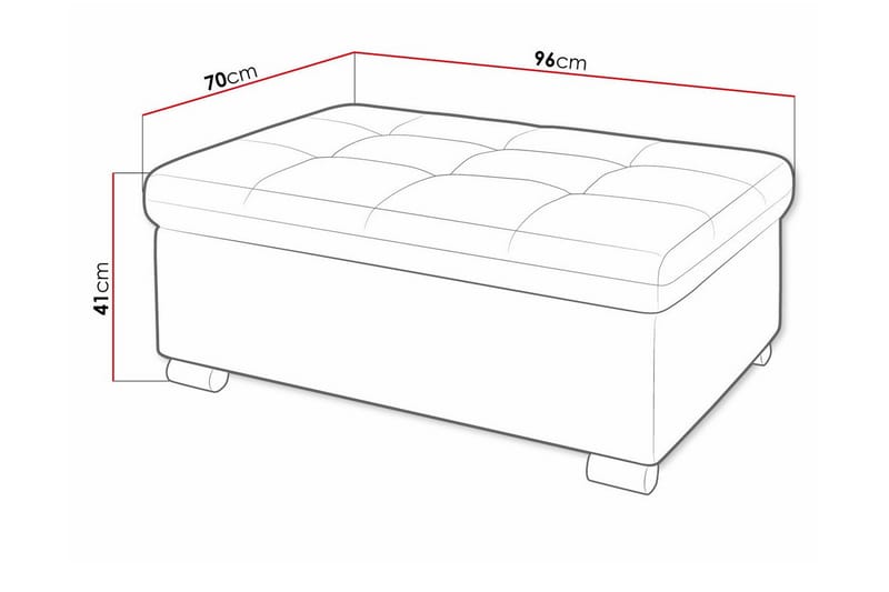 Trefor Fotpall 70 cm - Möbler - Stolar & fåtöljer - Pall & puff - Fotpall