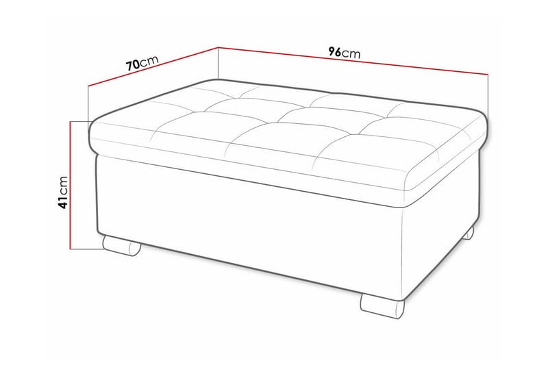 Trefor Fotpall 70 cm - Möbler - Stolar & fåtöljer - Pall & puff - Fotpall