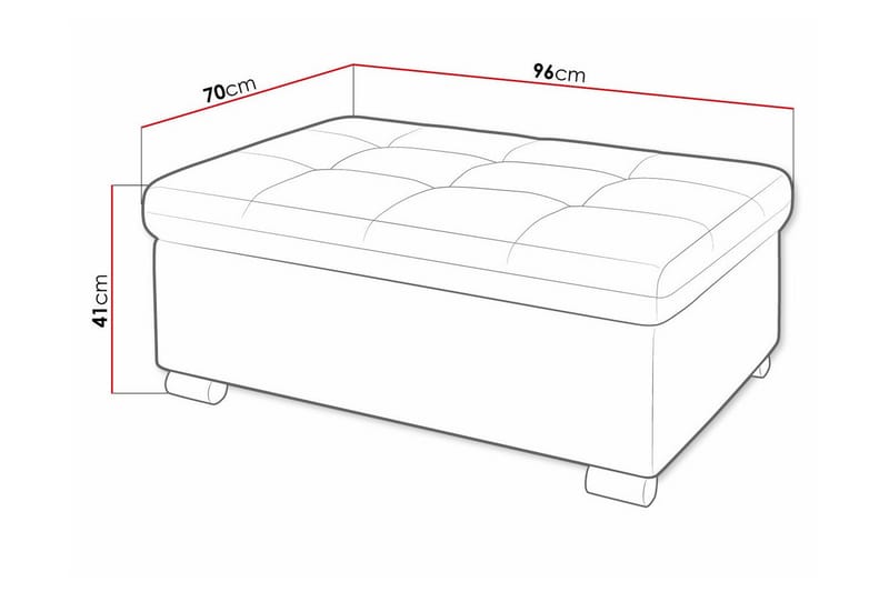 Trefor Fotpall 70 cm - Möbler - Stolar & fåtöljer - Pall & puff - Fotpall