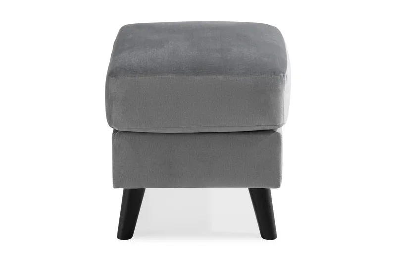 Trend Fotpall - Ljusgrå Sammet - Möbler - Stolar & fåtöljer - Pall & puff - Fotpall