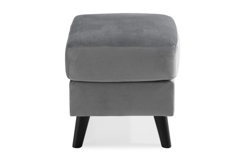 Trend Fotpall - Ljusgrå Sammet - Möbler - Stolar & fåtöljer - Pall & puff - Fotpall