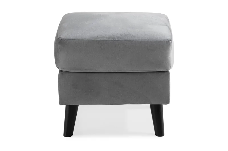 Trend Fotpall - Ljusgrå Sammet - Möbler - Stolar & fåtöljer - Pall & puff - Fotpall