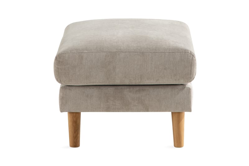 Trend Lyx Fotpall - Beige/Ek - Möbler - Stolar & fåtöljer - Pall & puff - Fotpall