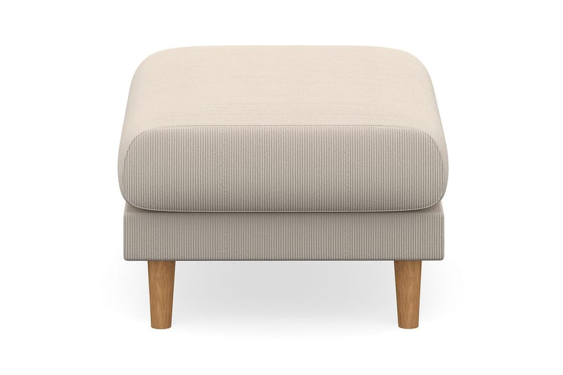 Trend Lyx Fotpall - Beige/Ek - Möbler - Stolar & fåtöljer - Pall & puff - Fotpall