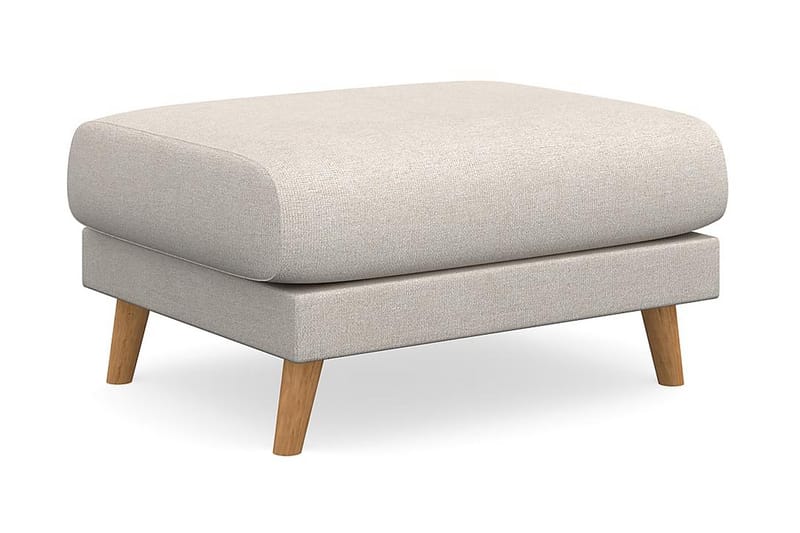Trend Lyx Fotpall - Beige/Ek - Möbler - Stolar & fåtöljer - Pall & puff - Fotpall