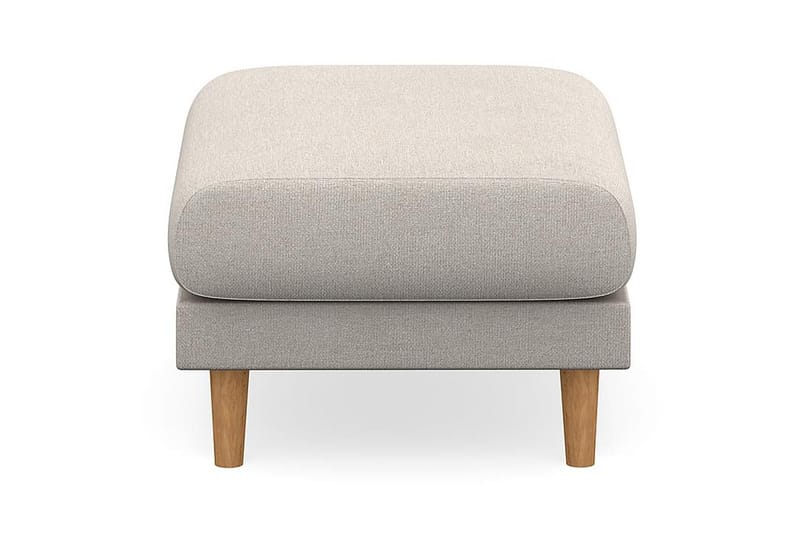 Trend Lyx Fotpall - Beige/Ek - Möbler - Stolar & fåtöljer - Pall & puff - Fotpall