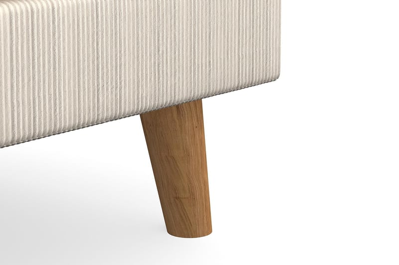 Trend Lyx Fotpall - Beige/Ek - Möbler - Stolar & fåtöljer - Pall & puff - Fotpall