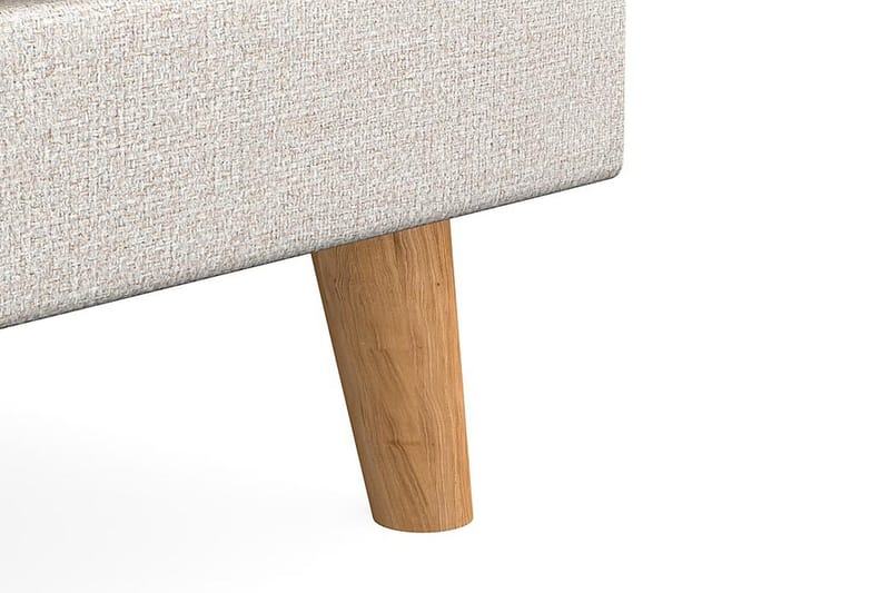 Trend Lyx Fotpall - Beige/Ek - Möbler - Stolar & fåtöljer - Pall & puff - Fotpall