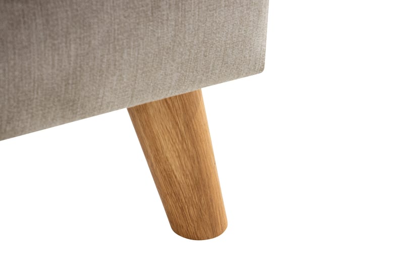 Trend Lyx Fotpall - Beige/Ek - Möbler - Stolar & fåtöljer - Pall & puff - Fotpall