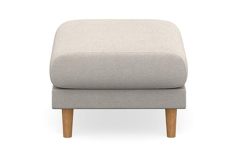 Trend Lyx Fotpall - Beige/Ek - Möbler - Stolar & fåtöljer - Pall & puff - Fotpall