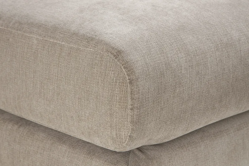 Trend Lyx Fotpall - Beige/Ek - Möbler - Stolar & fåtöljer - Pall & puff - Fotpall