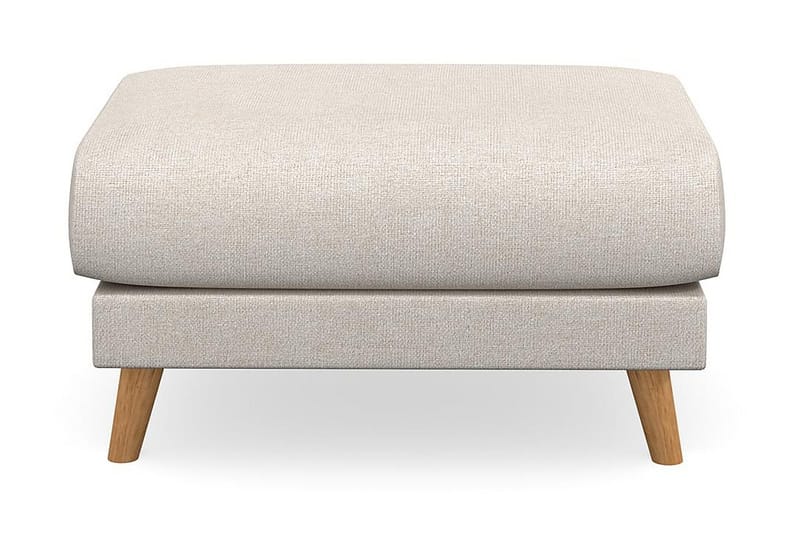Trend Lyx Fotpall - Beige/Ek - Möbler - Stolar & fåtöljer - Pall & puff - Fotpall