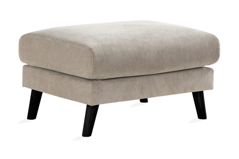 Trend Lyx Fotpall - Beige/Svart - Möbler - Stolar & fåtöljer - Pall & puff - Fotpall