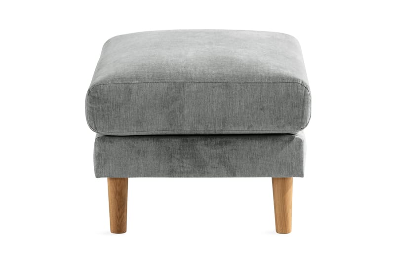 Trend Lyx Fotpall - Grå/Ek - Möbler - Stolar & fåtöljer - Pall & puff - Fotpall