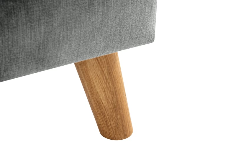 Trend Lyx Fotpall - Grå/Ek - Möbler - Stolar & fåtöljer - Pall & puff - Fotpall