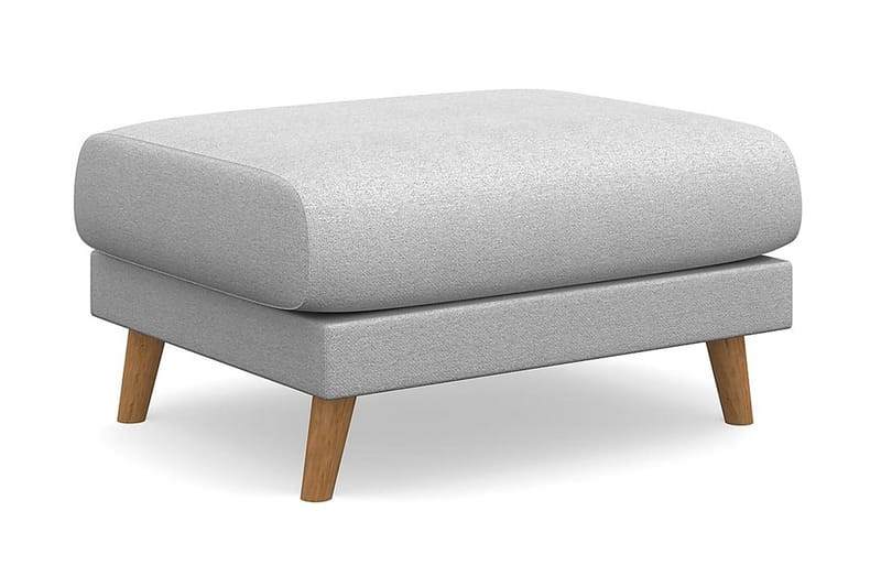 Trend Lyx Fotpall - Ljusgrå/Ek - Möbler - Stolar & fåtöljer - Pall & puff - Fotpall