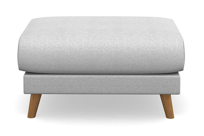 Trend Lyx Fotpall - Ljusgrå/Ek - Möbler - Stolar & fåtöljer - Pall & puff - Fotpall