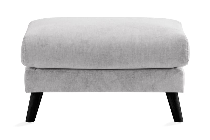 Trend Lyx Fotpall - Ljusgrå/Svart - Möbler - Stolar & fåtöljer - Pall & puff - Fotpall