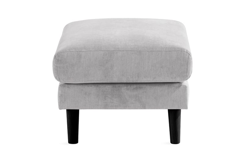 Trend Lyx Fotpall - Ljusgrå/Svart - Möbler - Stolar & fåtöljer - Pall & puff - Fotpall