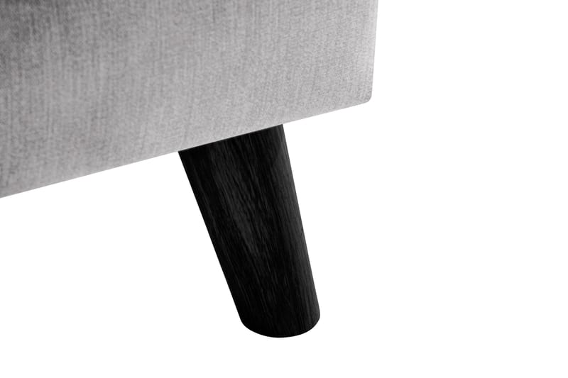 Trend Lyx Fotpall - Ljusgrå/Svart - Möbler - Stolar & fåtöljer - Pall & puff - Fotpall