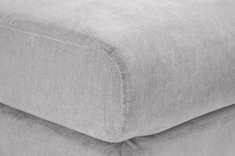 Trend Lyx Fotpall - Ljusgrå/Svart - Möbler - Stolar & fåtöljer - Pall & puff - Fotpall