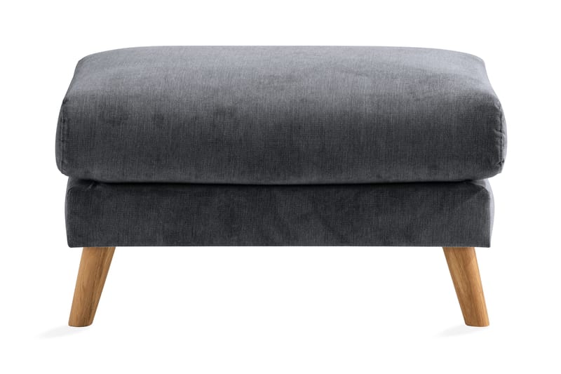 Trend Lyx Fotpall - Mörkgrå/Ek - Möbler - Stolar & fåtöljer - Pall & puff - Fotpall