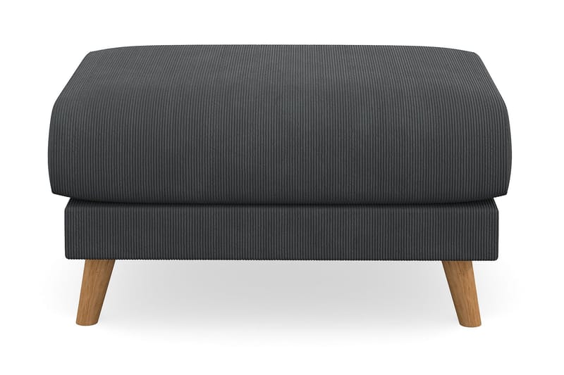 Trend Lyx Fotpall - Mörkgrå/Ek - Möbler - Stolar & fåtöljer - Pall & puff - Fotpall