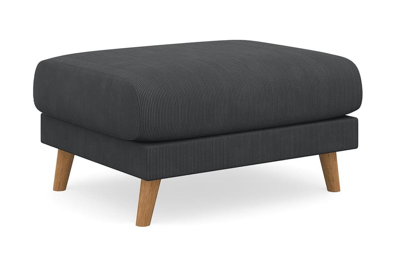Trend Lyx Fotpall - Mörkgrå/Ek - Möbler - Stolar & fåtöljer - Pall & puff - Fotpall