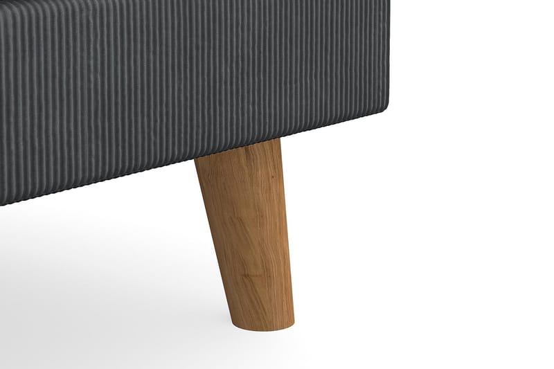 Trend Lyx Fotpall - Mörkgrå/Ek - Möbler - Stolar & fåtöljer - Pall & puff - Fotpall