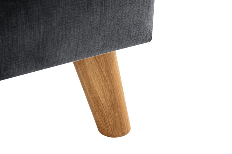 Trend Lyx Fotpall - Mörkgrå/Ek - Möbler - Stolar & fåtöljer - Pall & puff - Fotpall