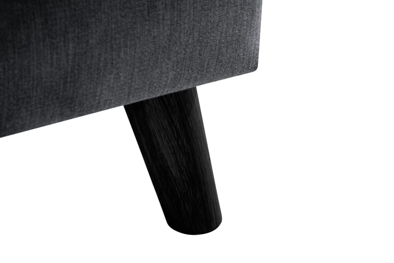 Trend Lyx Fotpall - Mörkgrå/Svart - Möbler - Stolar & fåtöljer - Pall & puff - Fotpall