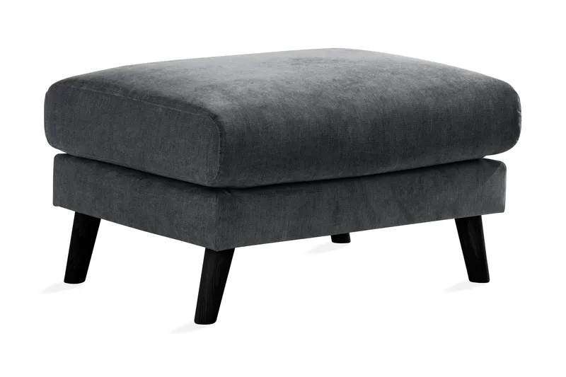 Trend Lyx Fotpall - Mörkgrå/Svart - Möbler - Stolar & fåtöljer - Pall & puff - Fotpall